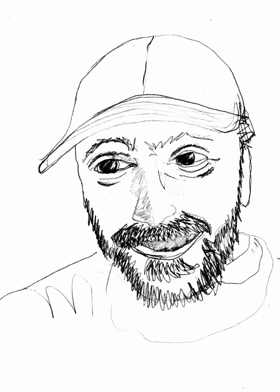 Sketch portrait of Jack Alexandroff